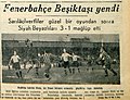 29 Nisan 1946 tarihli Tanin gazetesinde 1946 Milli Eğitim Kupası