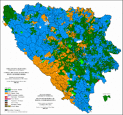 Composición étnica en 1991 por municipios.