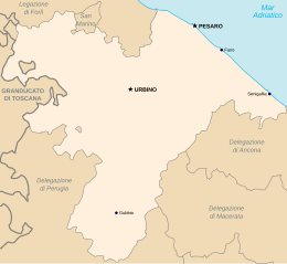 Delegazione di Urbino e Pesaro – Mappa