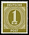 Ausgabe: Deutsche Post, Währung: Eine Reichsmark