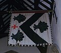 Garter banner of Oliver Lyttelton, 1st Viscount Chandos, now in St John the Baptist Church, Hagley