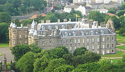 A Holyroodhouse-palota látképe