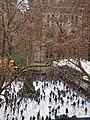 The Natural History Museum and winter ice rink