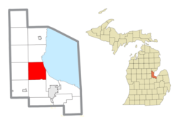 Location within Bay County