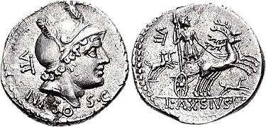 71 BC, L. Axius Naso.