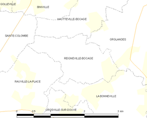 Poziția localității Reigneville-Bocage
