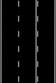 Jalan dengan tiga lajur dan dua arah menggunakan pemisah garis ganda utuh-putus