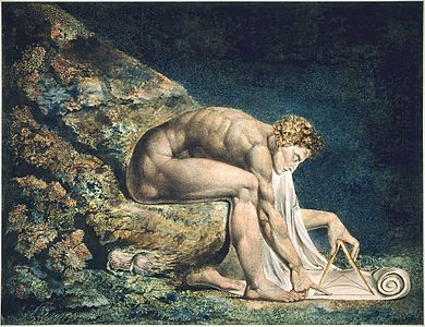 Newton en Géomètre divin, 1795, Londres, Tate Britain.