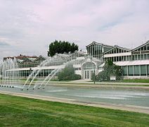 Vista exterior del Palacio de cristal de la Arganzuela