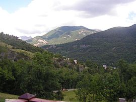 The landscape around Villars-Colmars