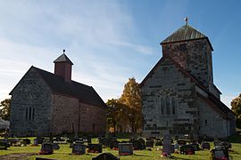 Sister Churches at Gran, romanesque and gothic, one long church, one basilica (12th century).