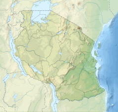 Mapa konturowa Tanzanii, po prawej znajduje się punkt z opisem „Archipelag Zanzibar”