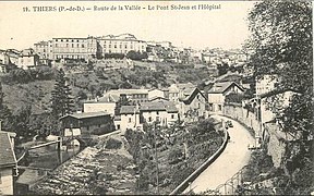 Vieille photographie du quartier du pont Saint-Jean dans la vallée des Usines.