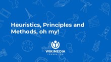 A presentation detailing how to use the Wikimedia mission and values when evaluating product.