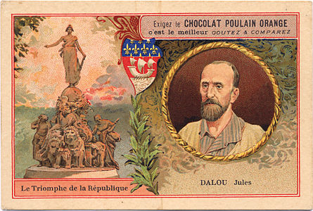 Chocolat Poulain: Dalou e Le Triomphe de la République.