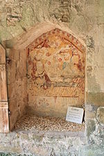 L'enfeu dans l'abbaye Notre-Dame de Blanche-Couronne.