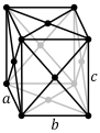 Orthorhombisch flächenzentriertes Gitter: oF