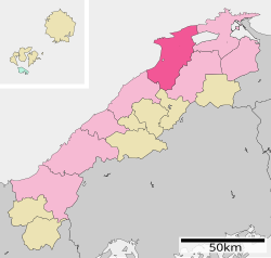 Lokasi Izumo di Prefektur Shimane