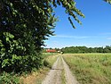 Taufweg zwischen Ampleben und Kneitlingen mit Blick auf Kneitlingen