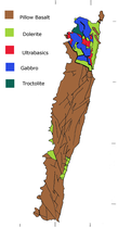 ferienfâldige geologyske kaart