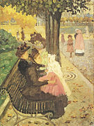 Maurice Prendergast, Le Jardin des Tuileries (1895), localisation inconnue.