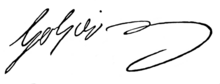 Unterschrift Louis-Jérôme Gohier (1746–1830) französischer Politiker
