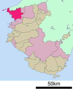 Wakayama stads läge i Wakayama prefektur