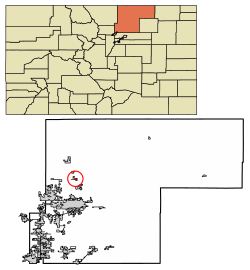 Location of the Town of Ault in Weld County, Colorado.