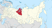 Die ligging van Jamalië in Rusland
