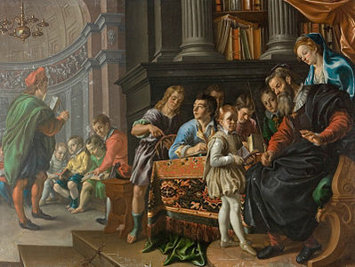 La scuola per ragazzi, 1611-1625, Statens Museum for Kunst, Copenaghen