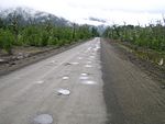 Carretera Austral nära Caleta Gonzalo.