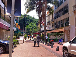 A Zona Rosa street scene