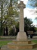 A modern Celtic cross monument in England