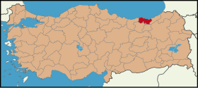 Localisation de Trabzon (province)