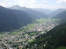 Vy över Davos (juli 2005).