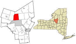 Location in Oneida County and the state of New York.