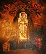 Lienzo de Nuestra Señora de la Soledad. 1999. Manuel Parreño Rivera.