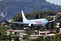 Et Boeing 737-800 fra Thomson Airways under landing.