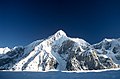 Pico Gorkiy visto do glaciar de Inylchek-Sul