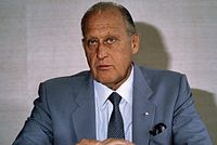 Der spätere FIFA-Präsident João Havelange (Foto von 1982) war zweifacher Olympionike: 1936 als Schwimmer, 1952 als Wasserballspieler