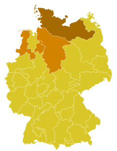 Karte der Kirchenprovinz Hamburg