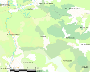 Poziția localității Véraza