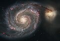 Whirlpool-Galaxie, eine typische Spiralgalaxie