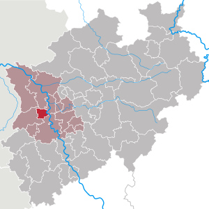 Li position de Krefeld in Nordrhen-Westfalia