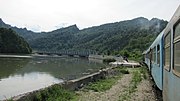 Railway bridge over the Olt River at Proieni