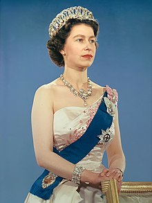 Queen Elizabeth II official portrait for 1959 tour (retouched) (cropped) (3-to-4 aspect ratio).jpg