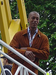 Der viertplatzierte Stéphane Diagana (hier im Jahr 2005)