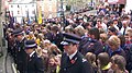 Image 18Scouts, Brownies, and Cubs with the local community in Tiverton, Devon on Remembrance Sunday (from Culture of the United Kingdom)