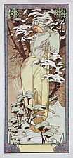 «Зима», Альфонс Муха, 1897 рік