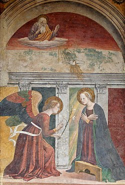 L'Annonciation par Melozzo da Forlì.